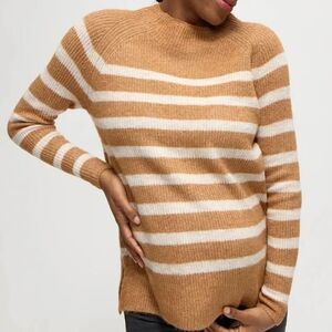 Ingrid & Isabel Striped Maternity Nursing Sweater Size S $128